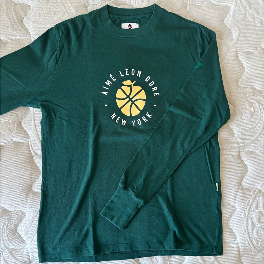 Aime Leon Dore x New Balance Forest Green Long Sleeve Tee